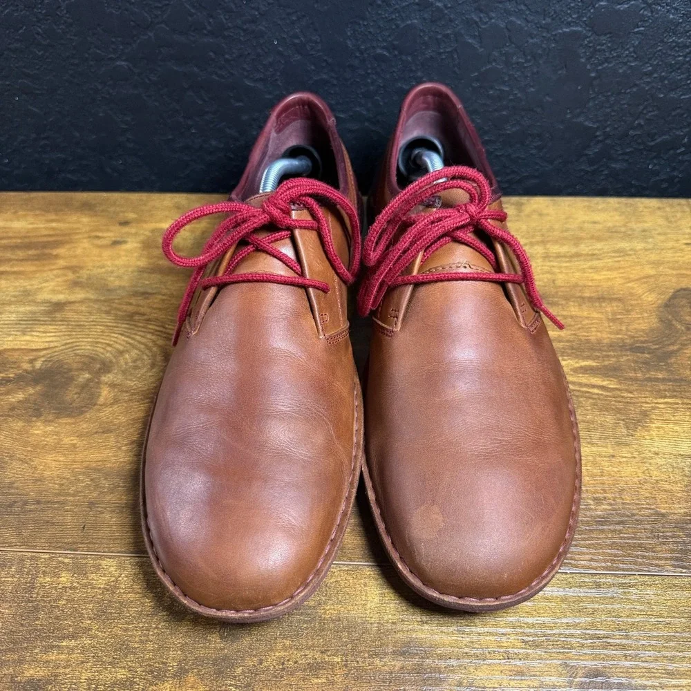 Pikolinos Berna M8J-4184 Brown Burgundy Leather Oxford Shoes Mens EU 45